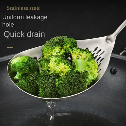 Stainless Steel Slotted Skimmer for Cooking, Kitchen Tool