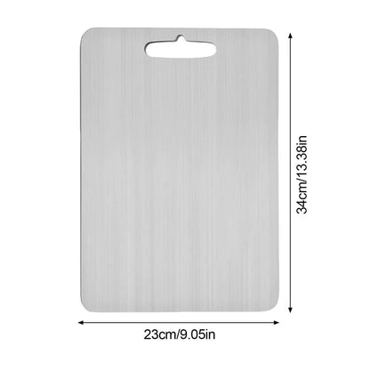 Kitchen Cutting Board Double-Sided Thicken Chopping Board Stainless Steel Food Grade Meat Fruits Vegetables Board