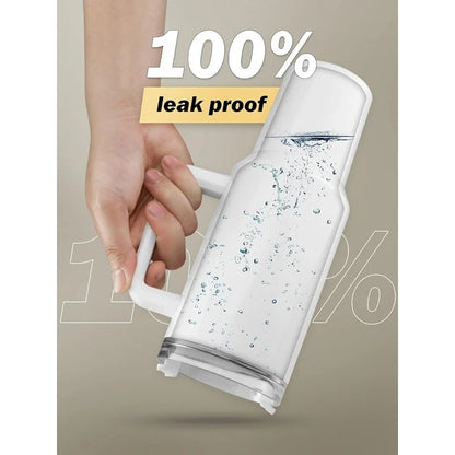 Durable 40 oz Stainless Steel Vacuum Cup with Handle and Straw