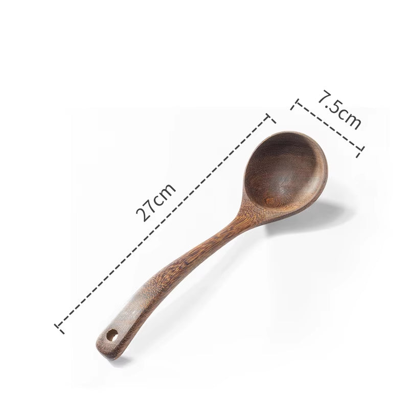 Wooden Kitchen Utensils Set Non-Stick Cookware for Soup