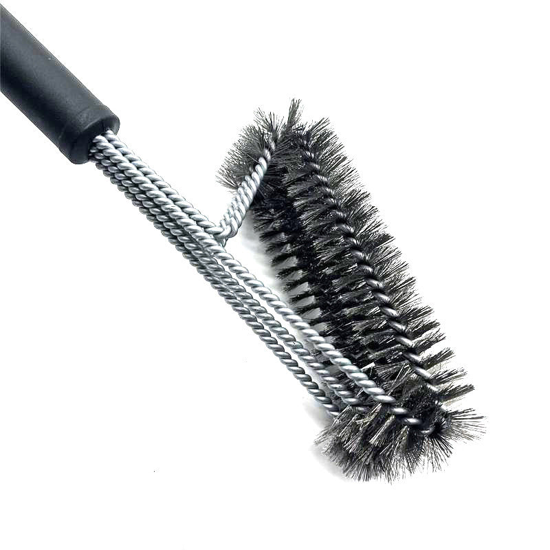 Three-Head Stainless Steel Barbecue Cleaning Brush