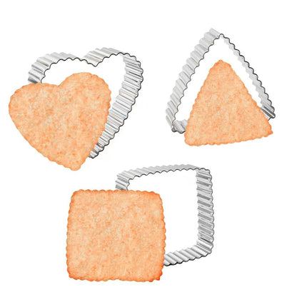 3-piece Stainless Steel Biscuit Mold Set DIY Setting