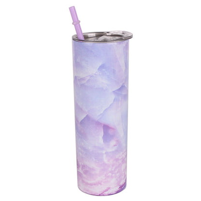 Double-Layer Stainless Steel Straw Tumbler, Insulated Slimming Water Cup