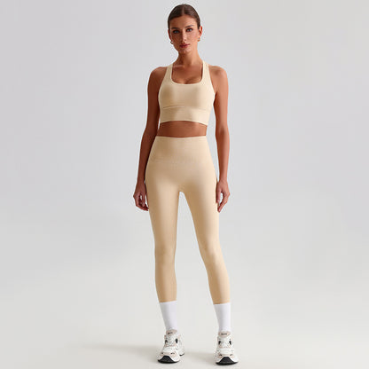 Yoga Clothes Suit Naked Women Feeling Beautiful Back