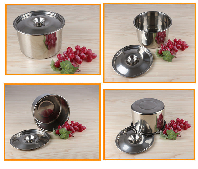 Stainless Steel Kitchenware Non-magnetic Stock Pot Seasoning Seasoning Box