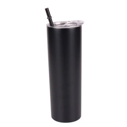 Double-Layer Stainless Steel Straw Tumbler, Insulated Slimming Water Cup