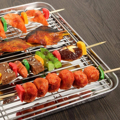 26 X 20 X 2.5 Cm Stainless Steel Baking Sheet Pan, Healthy & Non Toxic, Easy Clean & Dishwasher Safe