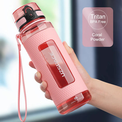 Sport Water Bottles BPA Free Portable Gym Anti-Fall Leak-Proof Large Capacity Fitness Kettle Tritan Plastic Drink Bottle