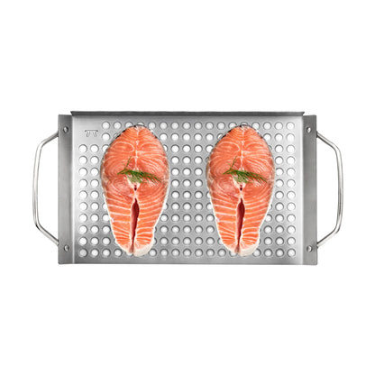 Stainless Steel Grill Topper Grid, 11 X 7-Inch
