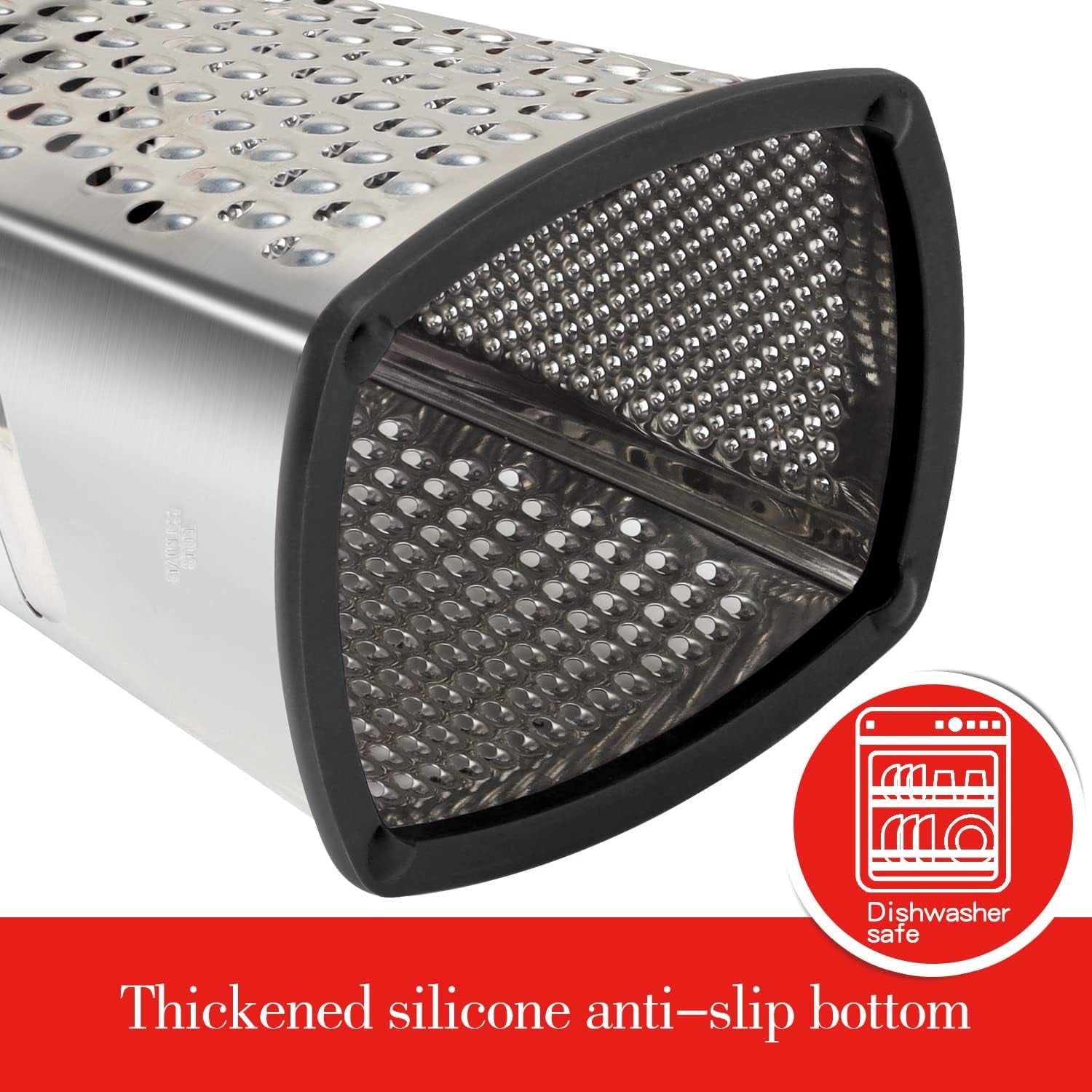 4-in-1 Stainless Steel Box Grater with Container