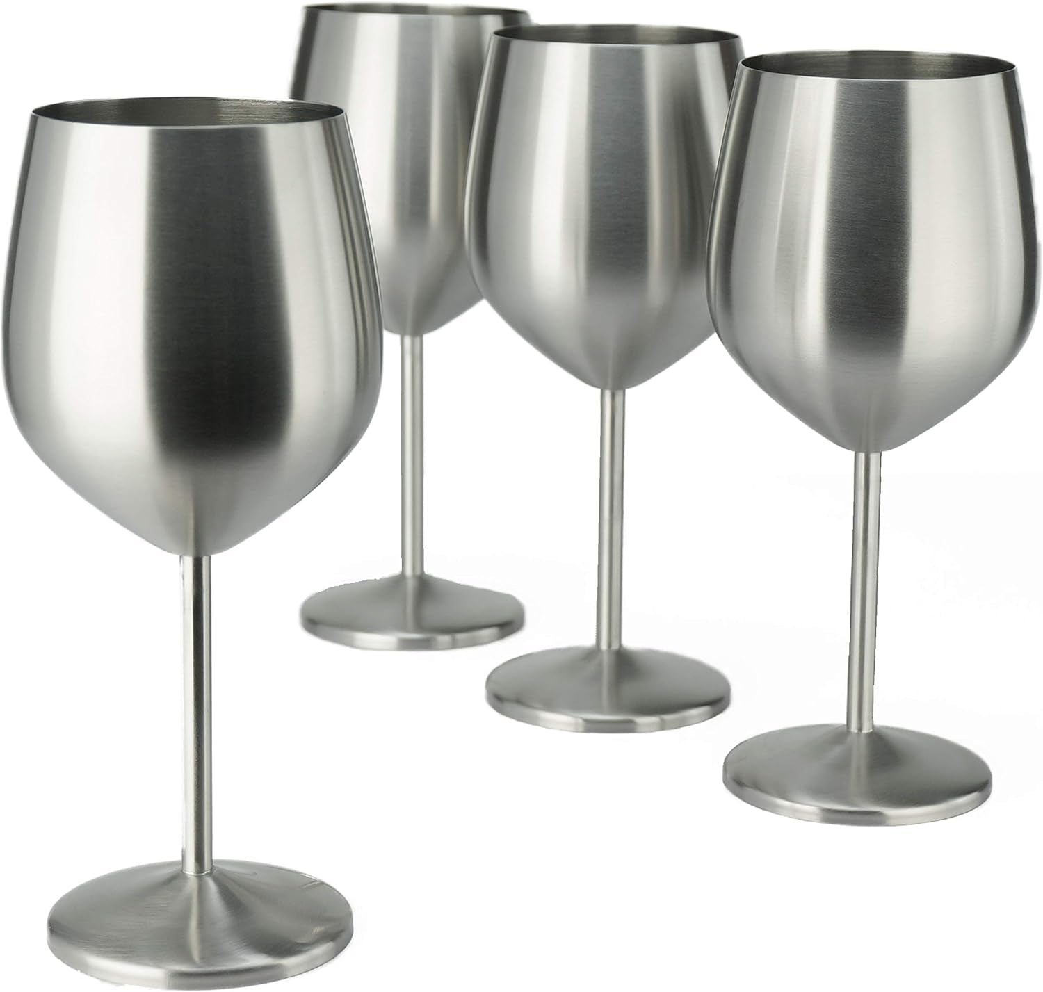 18.5 oz. Stainless Steel Wine Glass - Set of 4 