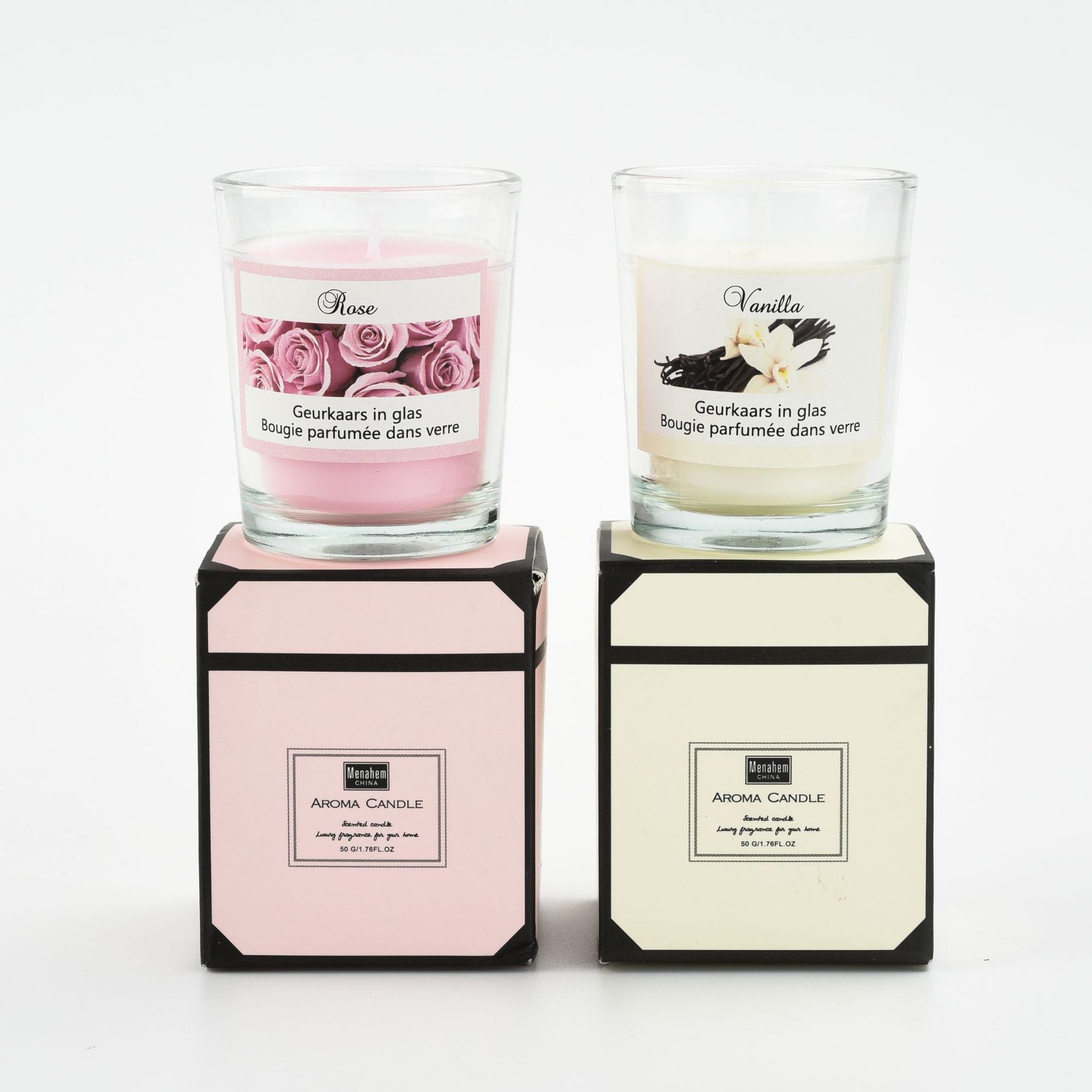 Elegant Scented Candle in Glass Jar