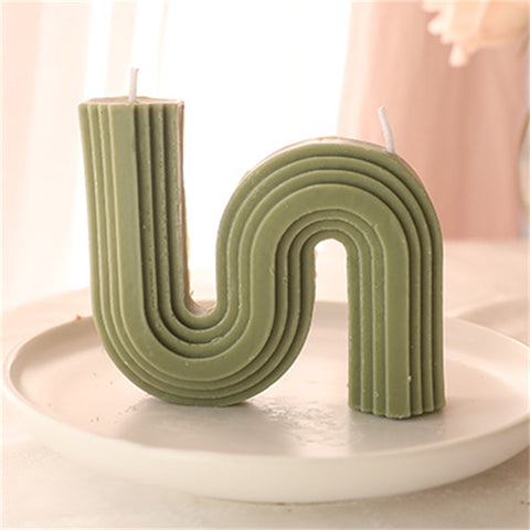 Modern Wavy Arch Scented Candle