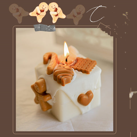Gingerbread Man Scented Candles