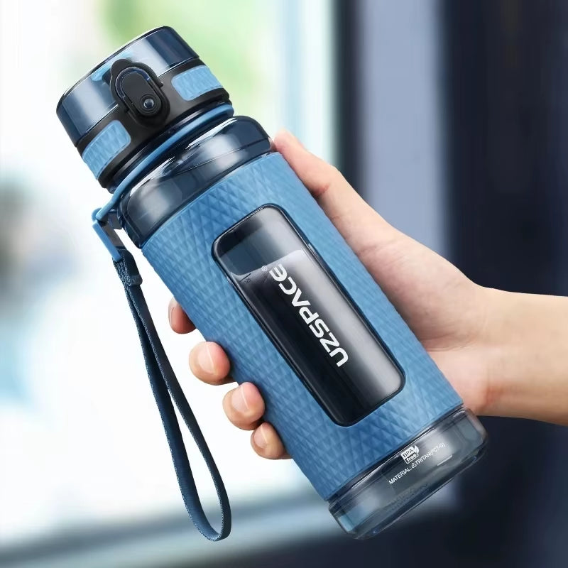 Sports Water Bottles Gym Leak-Proof Drop-Proof Portable Shaker Outdoor Travel Kettle Plastic Drink Water Bottle BPA Free