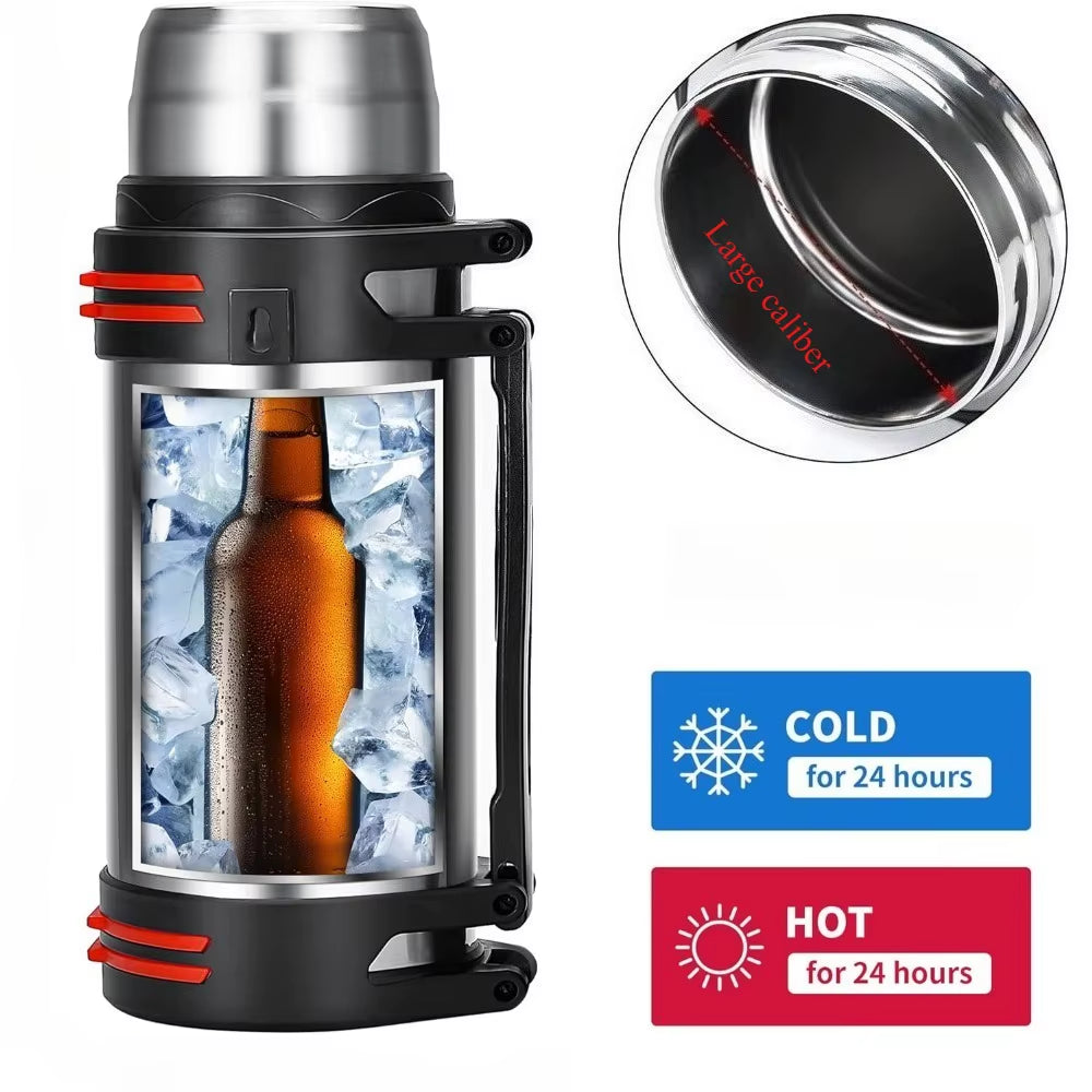Large Capacity Stainless Steel Thermos Bottle Water