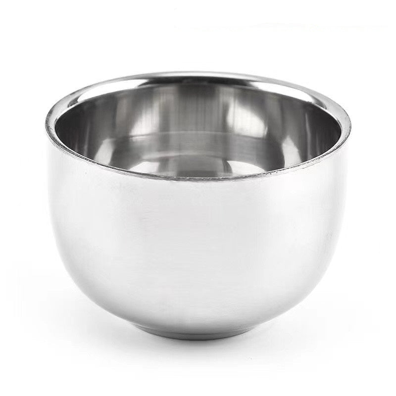 Stainless Steel Shaving Bowl – Foam & Beard Soap Cup