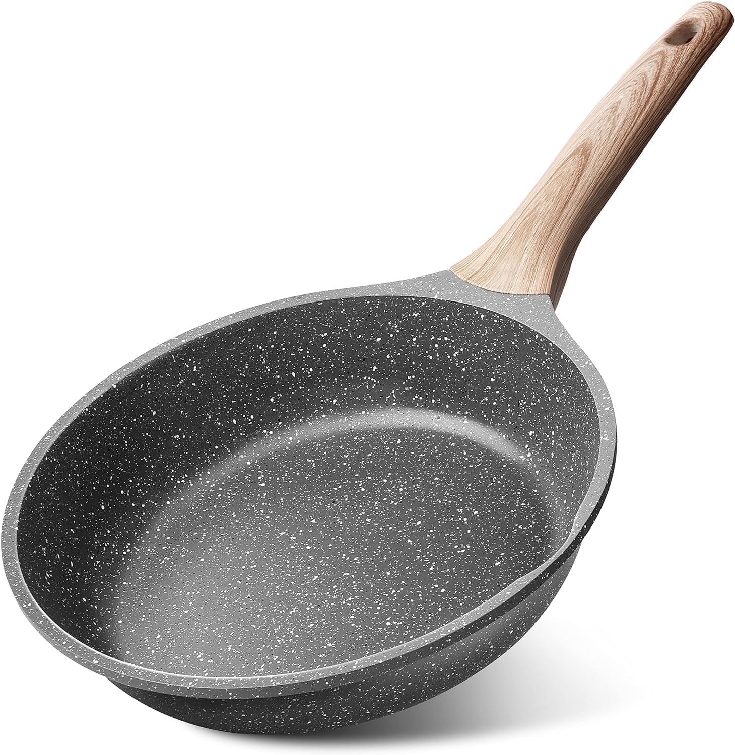Nonstick Granite Frying Pan – 9.5" Skillet, PFOA-Free, Induction Compatible