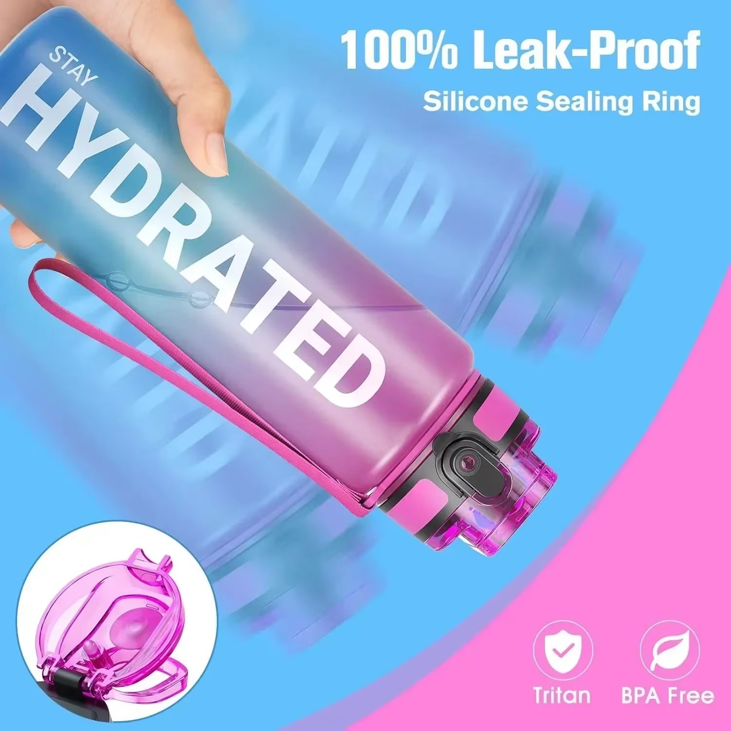 32 oz. Leakproof Water Bottle for Outdoor Sports