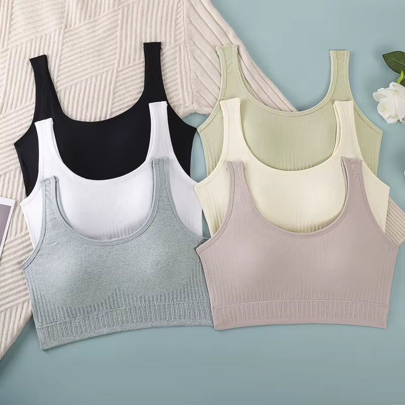 Breathable Sports Bra Anti-Sweat Fitness Top Women Seamless Yoga Bra Shockproof Crop Top Push up Sport Bra Gym Workout Top