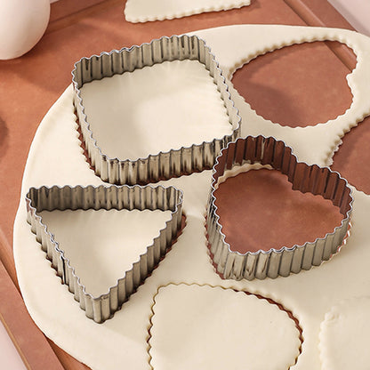 3-piece Stainless Steel Biscuit Mold Set DIY Setting