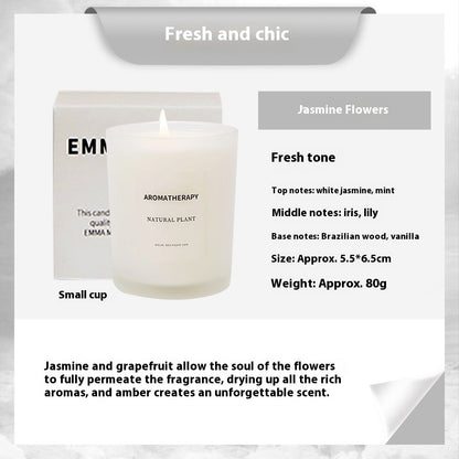 Elegant Scented Candles with Wooden Lids for Home Decor
