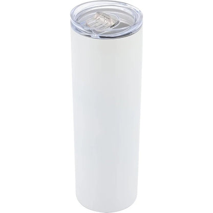 Stainless Steel Double Wall Vacuum Insulated Tumblers With Lid And Straw For Hot Cold Drinks White