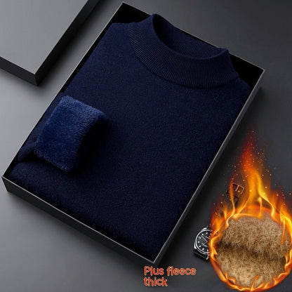 Half - collar Wool Sweater Winter Warm Men - Alpaca House