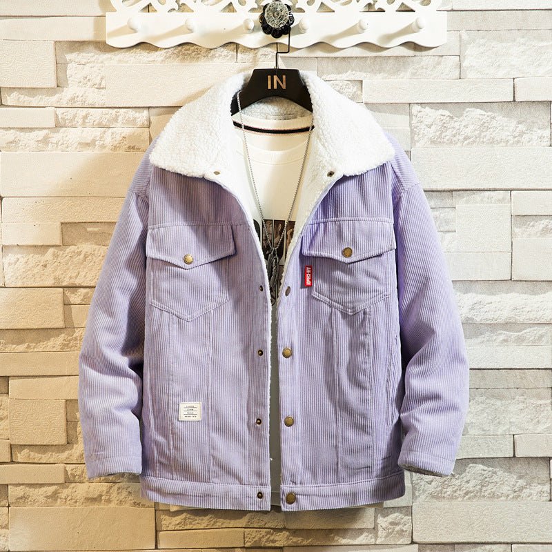 Lamb Wool Men's Corduroy Cotton - Padded Jacket - Alpaca House