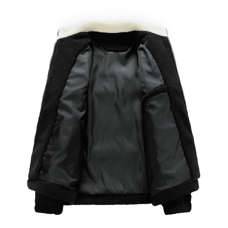 Lamb Wool Polar Fleece Cotton - padded Jacket - Alpaca House