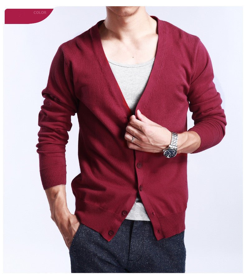 Men's sweater coat cashmere cardigan - Alpaca House