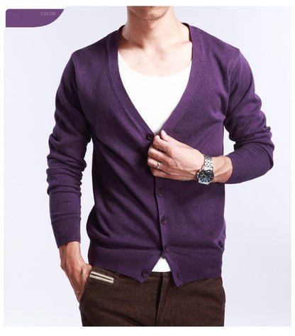 Men's sweater coat cashmere cardigan - Alpaca House