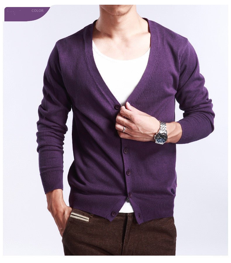 Men's sweater coat cashmere cardigan - Alpaca House