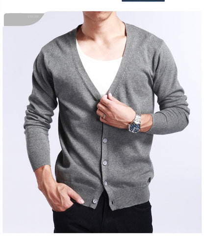 Men's sweater coat cashmere cardigan - Alpaca House