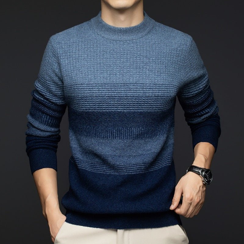 Pure Wool Half Turtleneck Thick Warm Sweater - Alpaca House