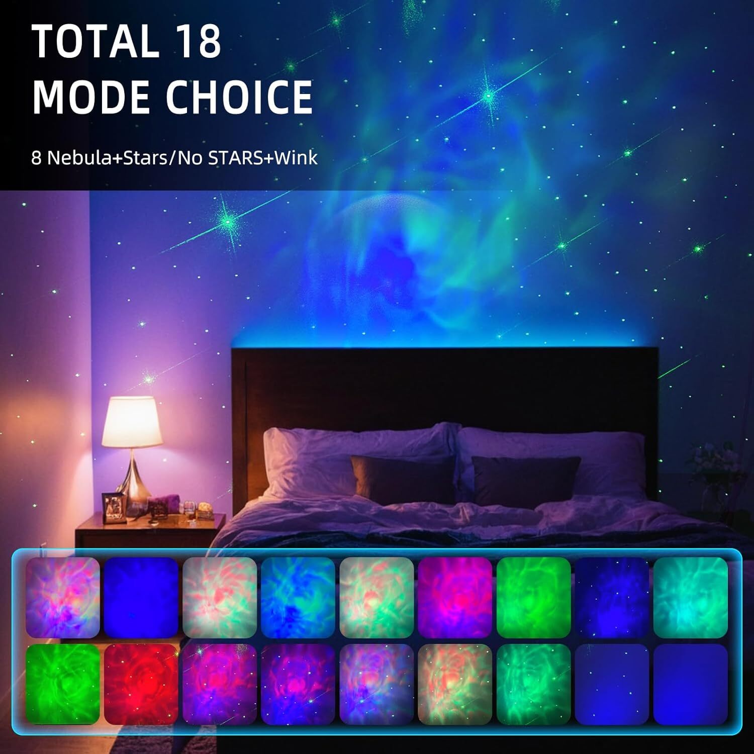 Galaxy Projector Astronaut Night Light with Remote Nebula Star Ceiling Lights