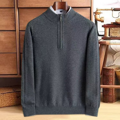 Thickened Knitting Sweater Pure Wool Men - Alpaca House