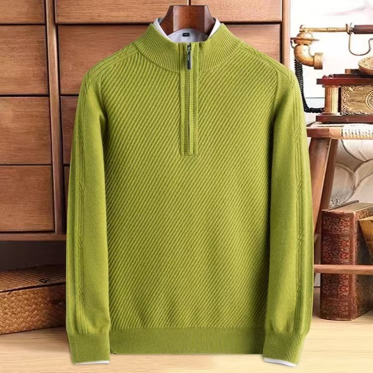 Thickened Knitting Sweater Pure Wool Men - Alpaca House