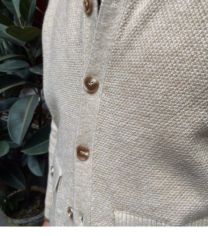 Warm Single Breasted Knitted Cardigan Jacket For Men - Alpaca House