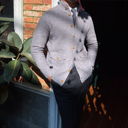 Warm Single Breasted Knitted Cardigan Jacket For Men - Alpaca House