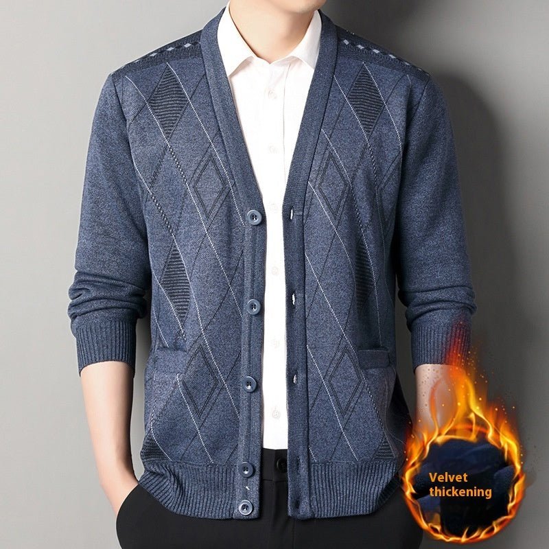 Wool Knit Cardigan Loose Casual - Alpaca House