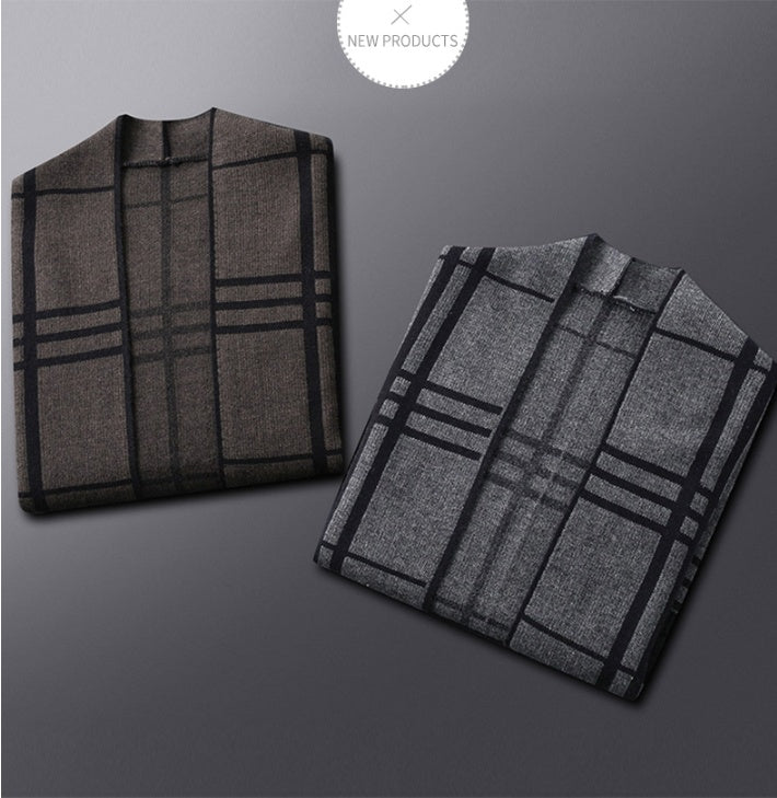 Wool Sweater Cardigan Jacket Men's Outer Sweater - Alpaca House