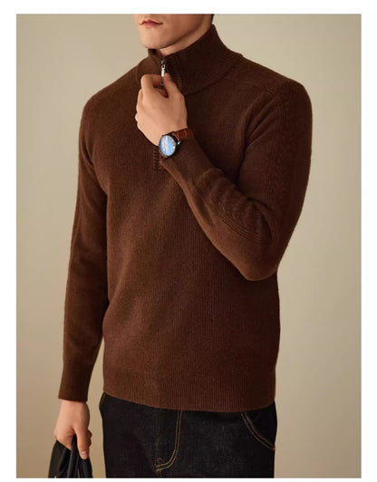 Wool Sweater Men's Business Leisure Warm Sweater - Alpaca House