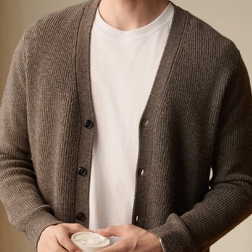 Wool Warm Cardigan Knitted Coat V - neck Casual American Men's Clothing Autumn And Winter - Alpaca House